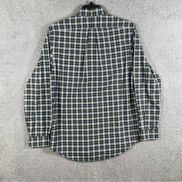 Polo Ralph Lauren Classic Fit Plaid Button Down Shirt Men’s M Green Long Sleeve - Picture 8 of 12